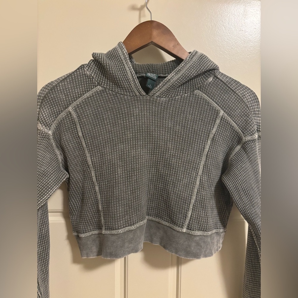 Wild Fable Hoodie Crop Long Sleeve Shirt - Picture 3 of 10